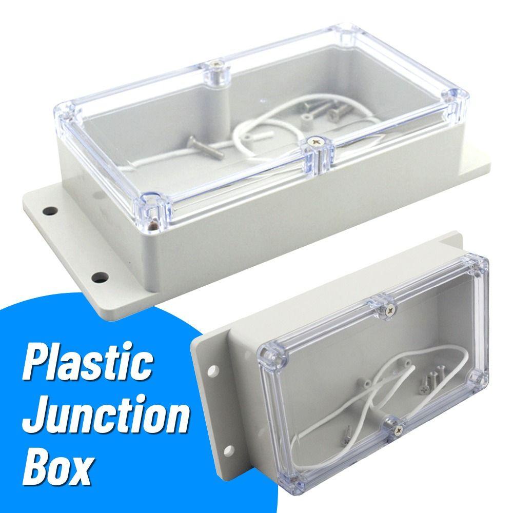 Populer Junction Box Plastik Waterproof Enclosure Transparan Penutup Kotak Proyek Listrik