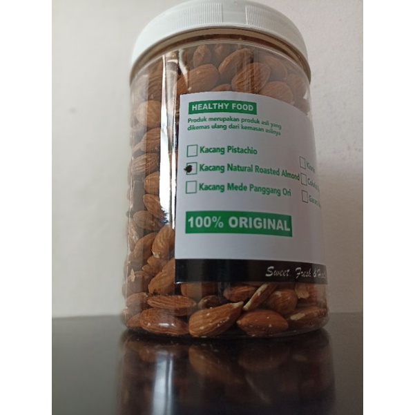 

Kacang Almond Kupas Panggang/Natural Roasted Almond 500Gram