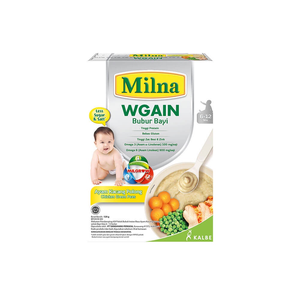 Milna WGAIN 6+ Ayam Kacang Polong 120G (2 Pack)