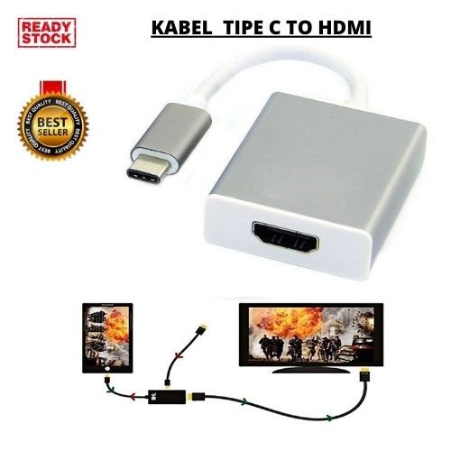 Kabel Adapter Konektor Converter Micro USB Dan Type C Ke HDMI MHD 111