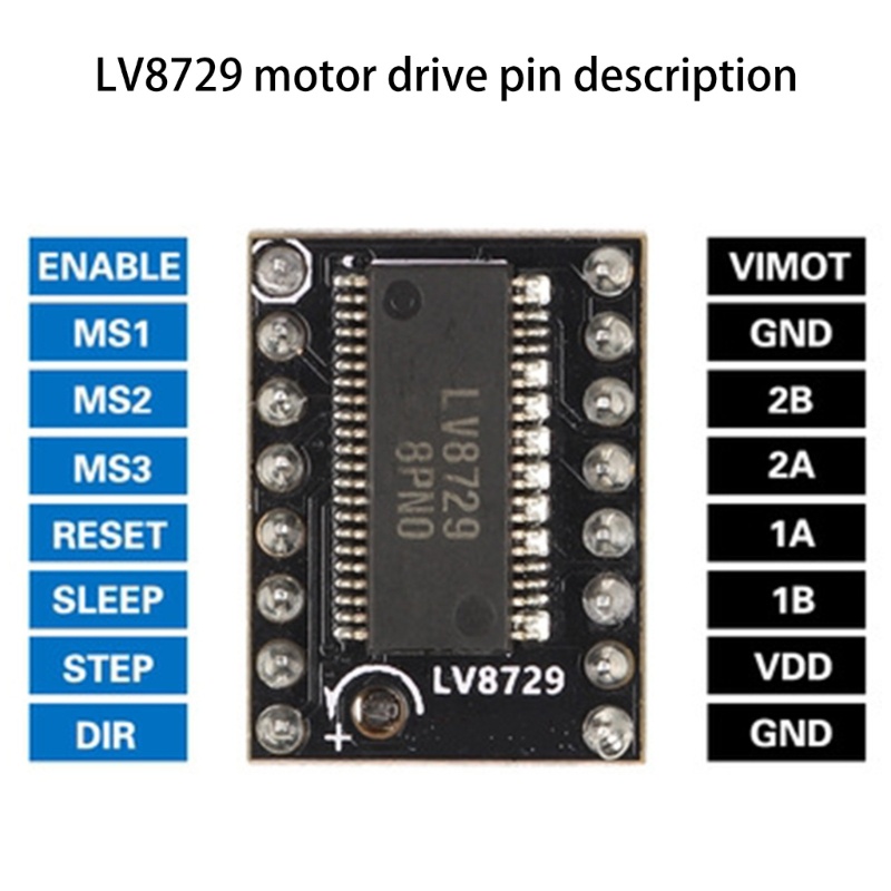 Zzz Good Papan PCB Stepper Motor Driver 128 High Segment 128 LV8729 4 Lapis Ultra Hening Efektif Untuk 3D