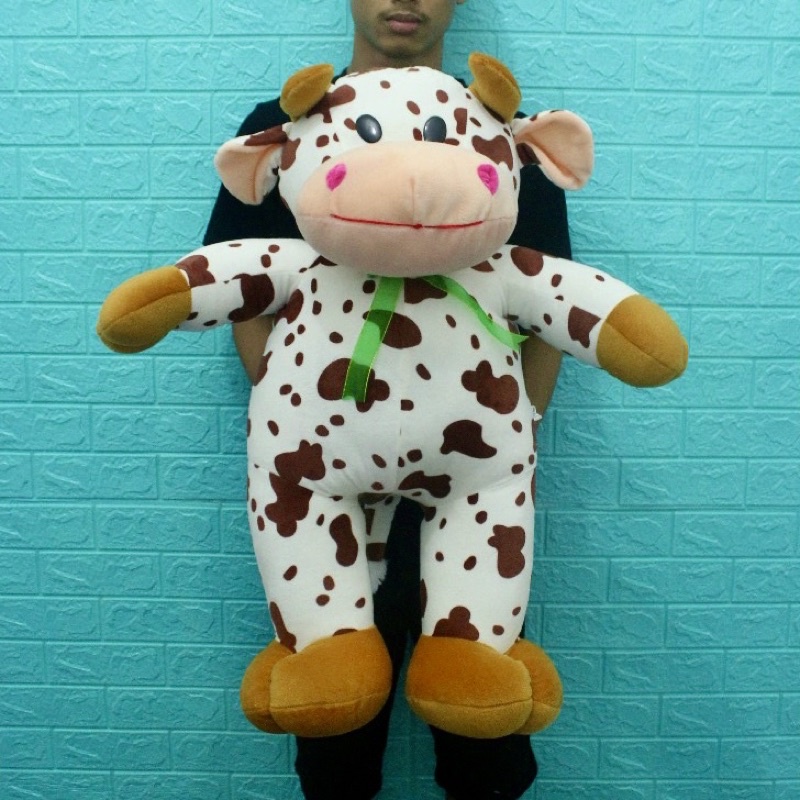 Boneka Sapi Jumbo Standing Berdiri Tinggi 1 Meter Berlabel SNI