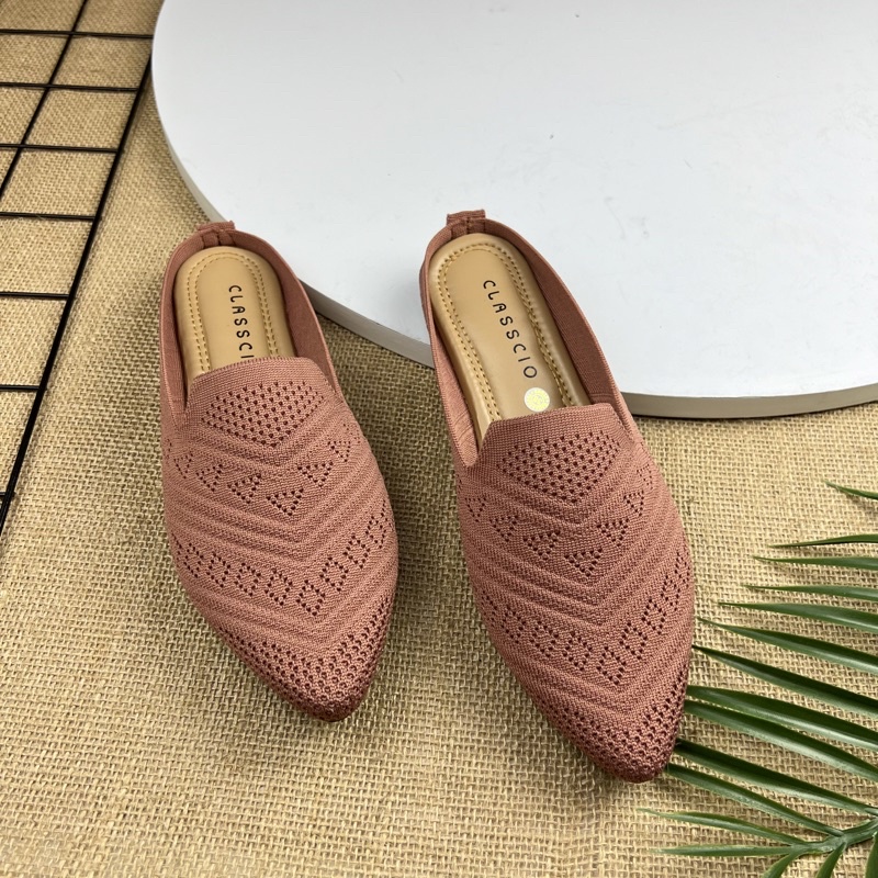 MARASYAFFA - SEPATU FLAT RAJUT WANITA IMPORT SF55