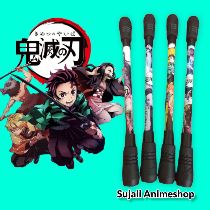 

Pulpen Gel Putar Jari 1 Pics Anime Kimetsu No Yaiba Giyu Tamioka Shinobu Nezeko Tanjiro