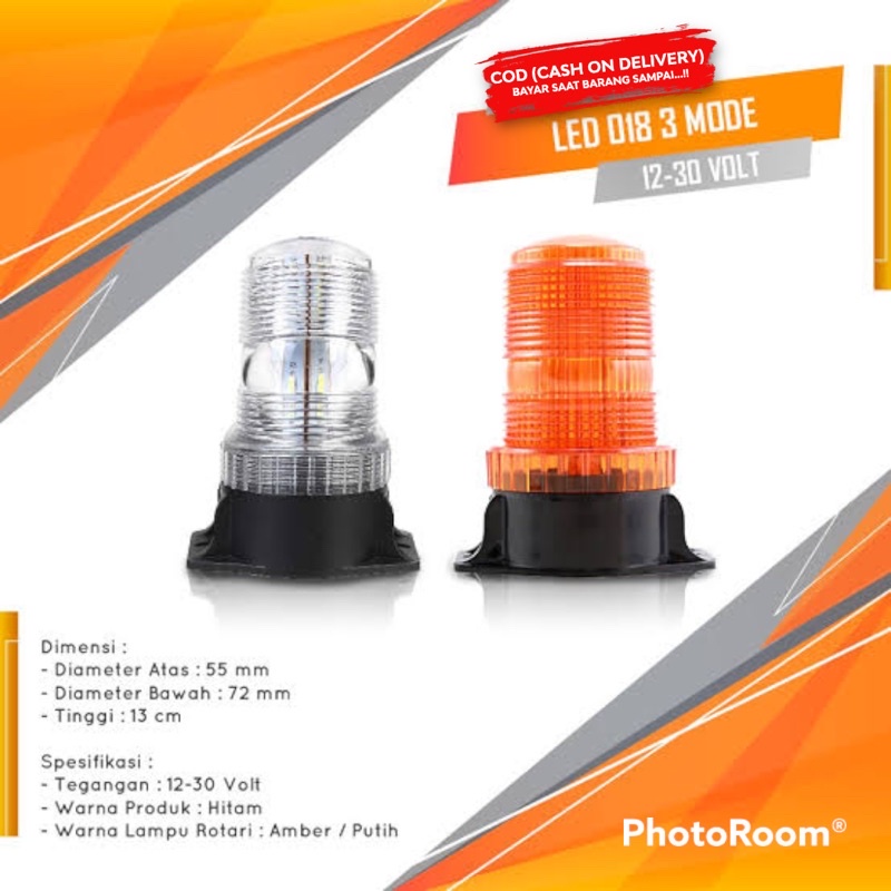 Lampu Led blitz Rotary Mini Forklift 12-24 Volt