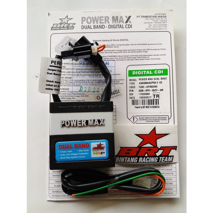 CDI BRT POWER MAX DUALBAND - KARISMA/SUPRA X 125 (TR)