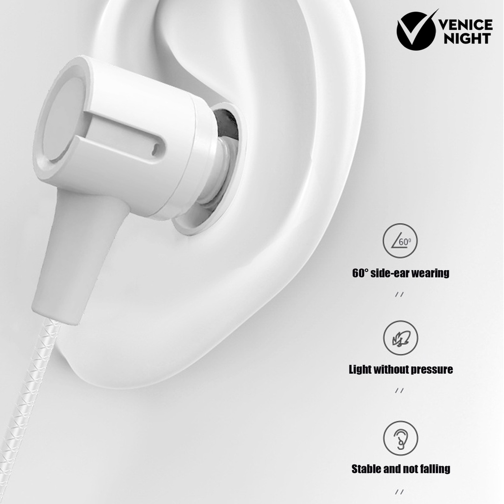 (VNEP) (Berkabel) L201 Headset Earphone Gaming In-ear Bass Stereo Kabel Jack 3.5mm Dengan Mic Untuk Handphone