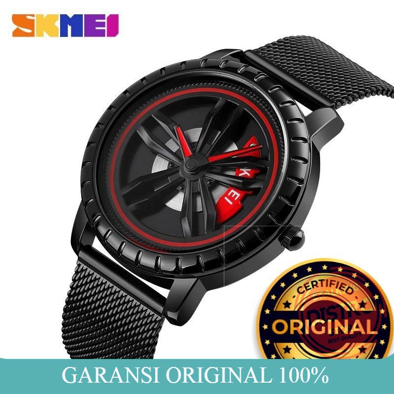 Jam Tangan Pria SKMEI 1634 ORIGINAL Jam Tangan Pria Stainless Analog Jam Velg