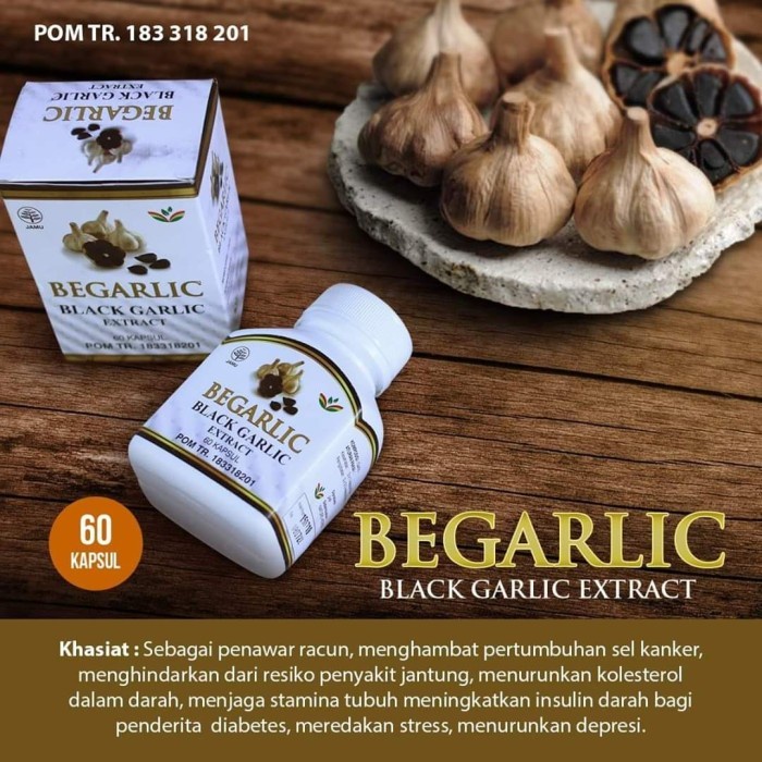 BEGARLIC kapsul extrak black garlic kapsul bawang hitam