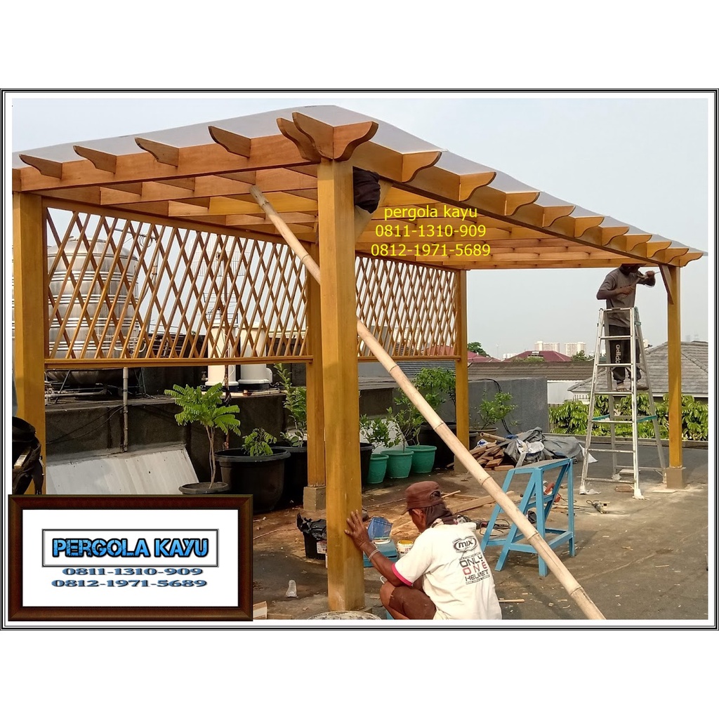 KANOPI KAYU BENGKIRAI