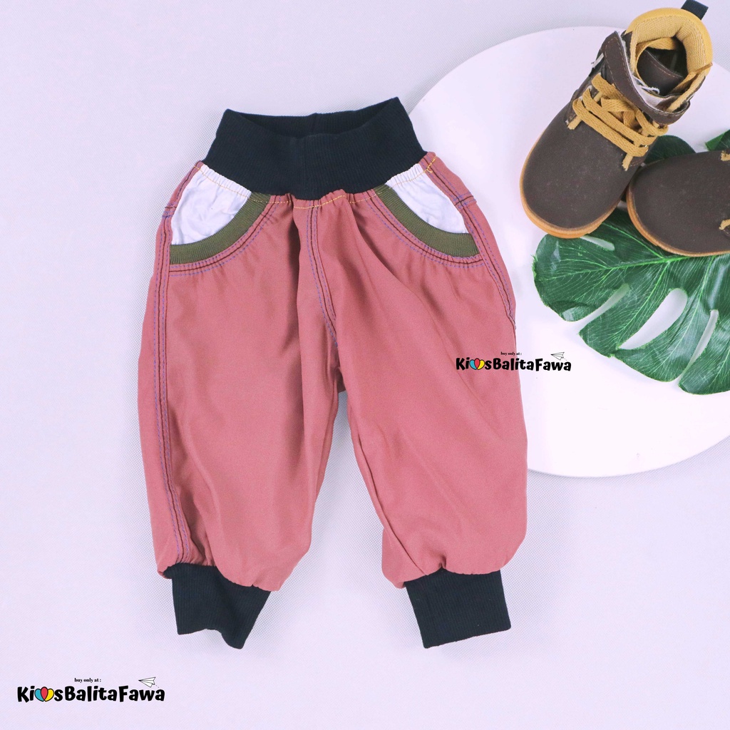Jogger Bobo Kids uk 1-2 Tahun / Joger Pants Celana Anak Laki Perempuan Polos Import