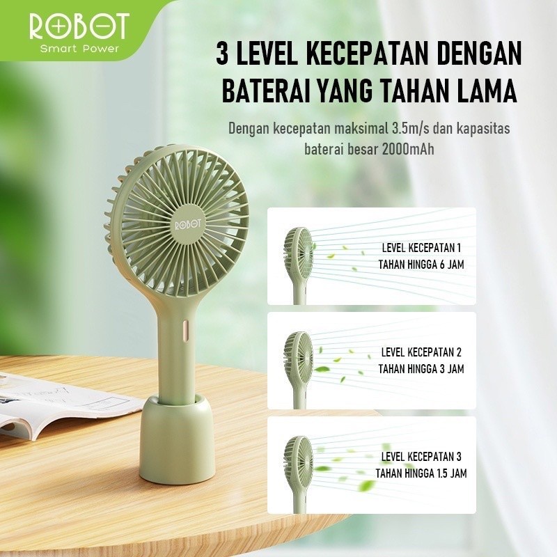 Robot Kipas Portable Mini Fan RT-BF17 2000MAH