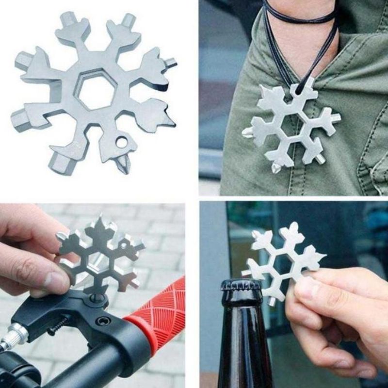 MJ88 KUNCI 18 IN 1 SNOWFLAKE MULTI TOOL MINI POCKET / KUNCI MULTI ORI SUPER MURAH