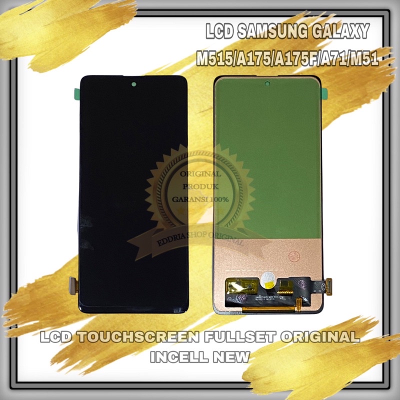 Lcd Touchscreen Samsung Galaxy M515 / A715 / A715F / A71 / M51 Black Original Incell New