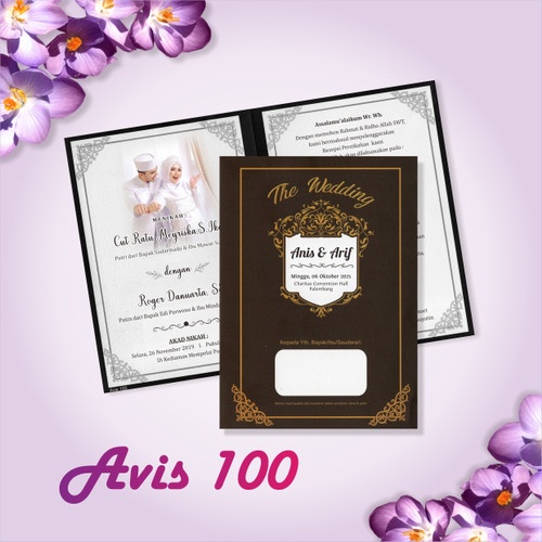 

(Include Plastik + Label ) Cetak Undangan Pernikahan Elegant, Floral, Rustic Simple dan Murah