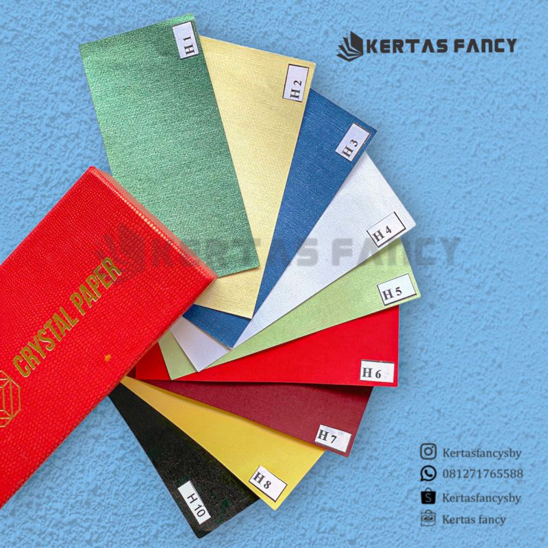 

Fancy Paper Motif KODE H1 - H10 Kertas Cover box / Cover Seserahan / Cover Hantaran / Undangan