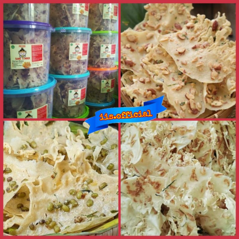

PEYEK TOPLES KEMASAN TOPLES 5LITER / PEYEK KACANG TANAH / PEYEK KACANG HIJAU / PEYEK REBON / CEMILAN RENYAH / PELENGKAP MAKANAN