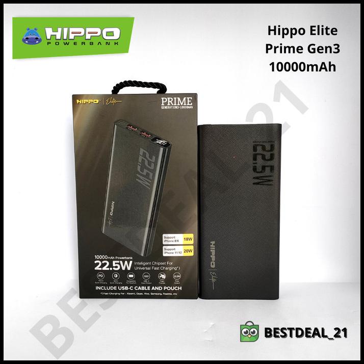 Hippo Elite Powerbank Prime Gen3 10000Mah
