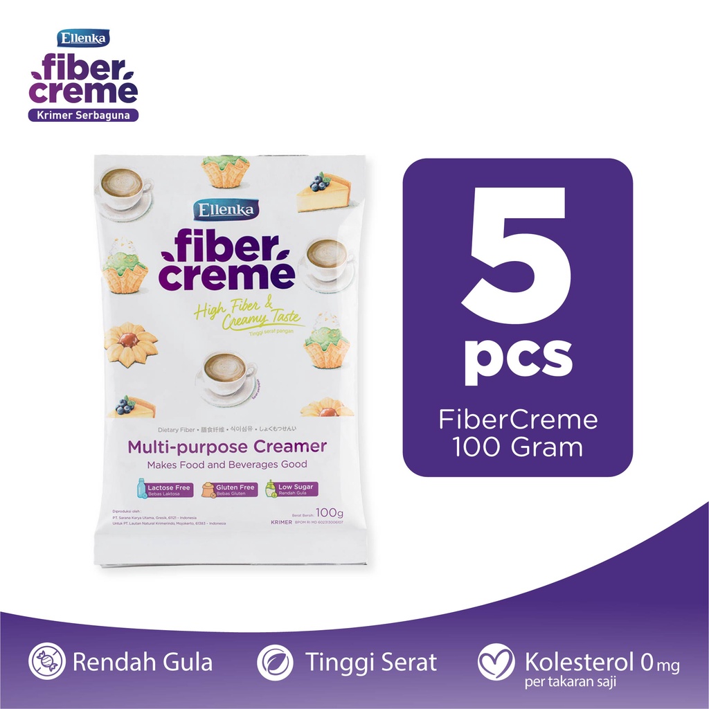 

Fiber Creme Purple 100 gr Box isi 5 PCS (Pengganti Santan & Susu) ( ISI 5 PCS)
