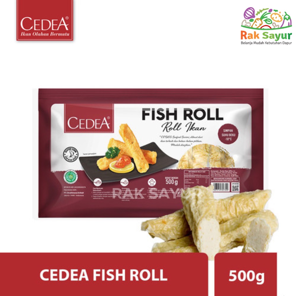 

Cedea Fish Roll Ikan 500gr KHUSUS SUMBAR Frozen Rak Sayur Padang