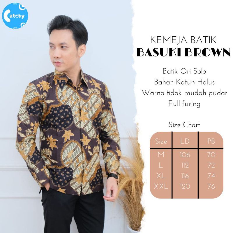 KEMEJA BATIK PRIA PANJANG / BATIK SOLO / BATIK MOTIF TERBARU