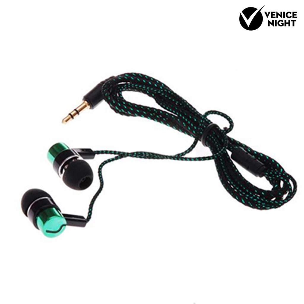 (VNEP) (Berkabel) Headset Earphone In-ear Stereo Noise Reduction Bahan TPE Jack 3.5mm Untuk Asrama