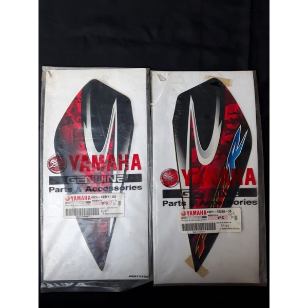 Sticker Striping Original Yamaha F1ZR tahun 2005 Hitam Orange