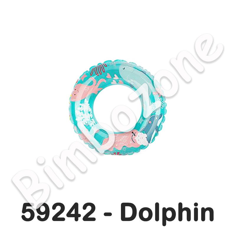 Bimbozone - Pelampung bulat Ban Renang Swim Ring - Intex 59242 Mermaid / Beach / Dino