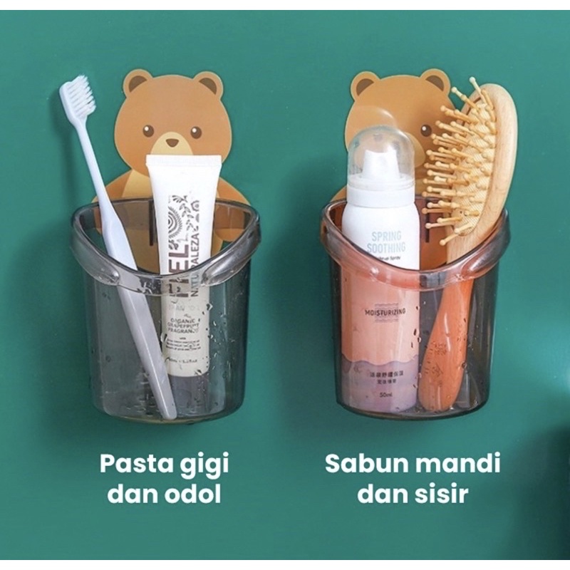 Tempat Sikat Gigi / Tempat Serbaguna / Tempat Sikat Gigi Tedy Bear