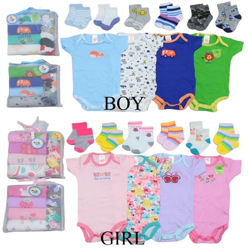 10in1 Set Jumper Bayi (4pcs) + Kaos Kaki Bayi (6psg) Carter Love SNI / Giftset Kado Bayi