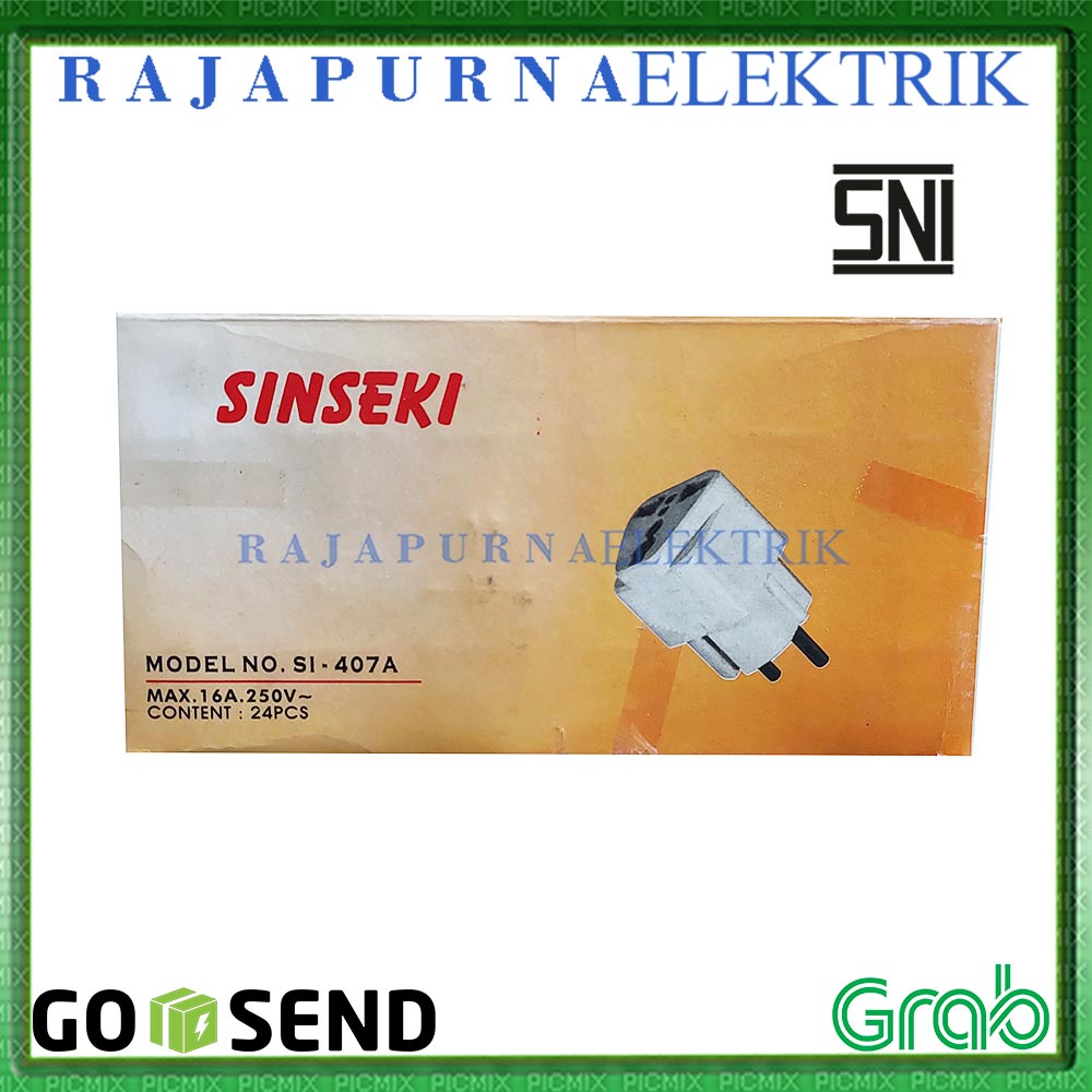 Oversteker Steker Adaptor Colokan Sambungan Universal SINSEKI SNI