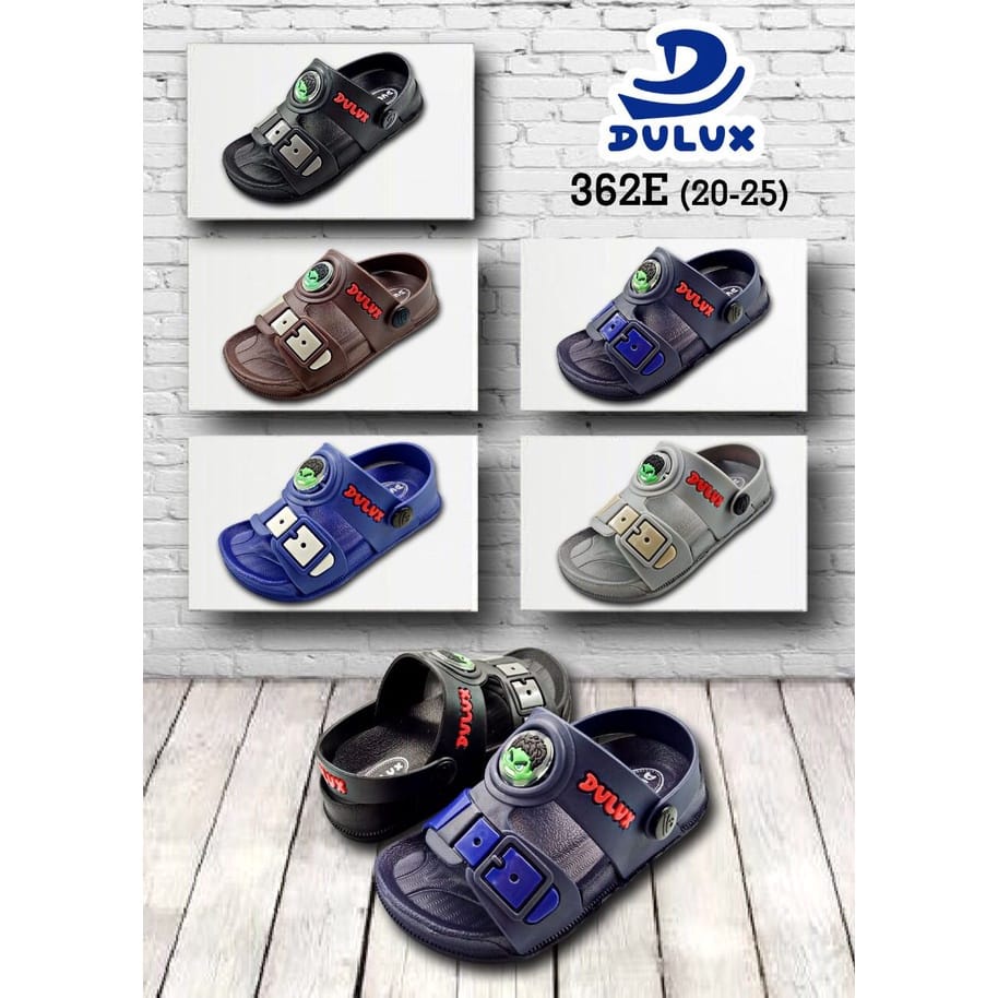 GROSIR (6 PASANG) Sandal Dulux 362/Sandal Slip On Anak/Sandal Karet Anak Cowok/Sandal Karet Anak Cow