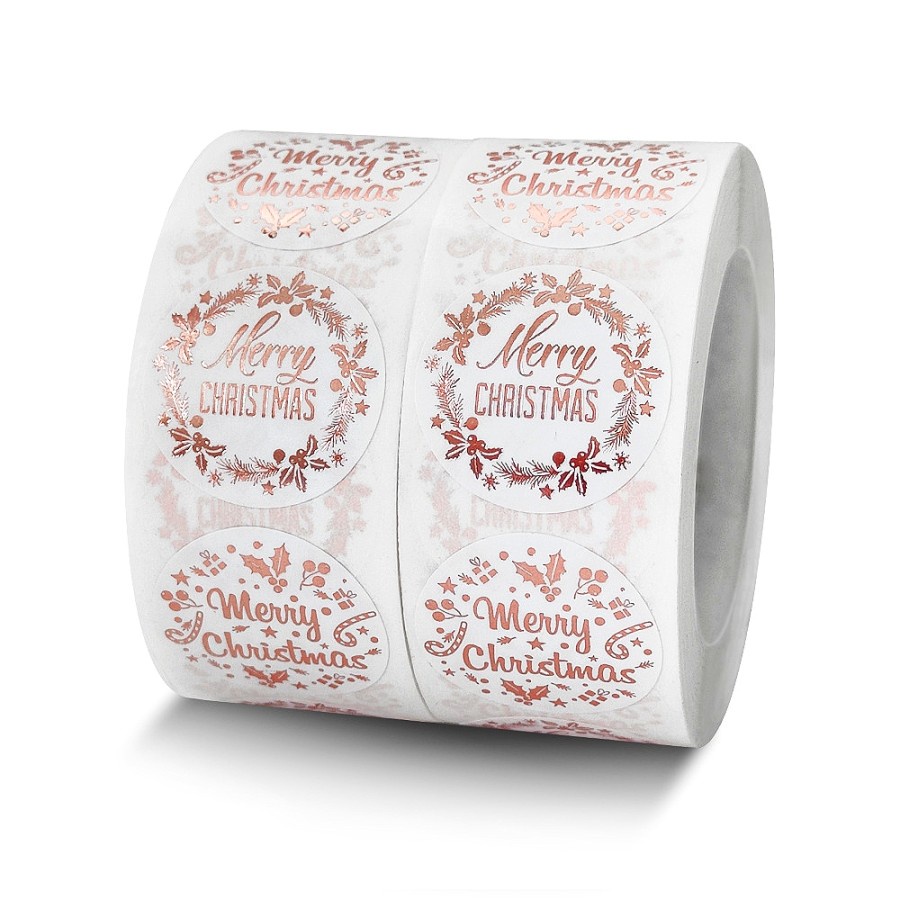 

1GULUNG 500 STIKER/ Stiker Natal/ Stiker hampers natal / Sticker Natal/ Sticker kotak kado natal/ Stiker xmas