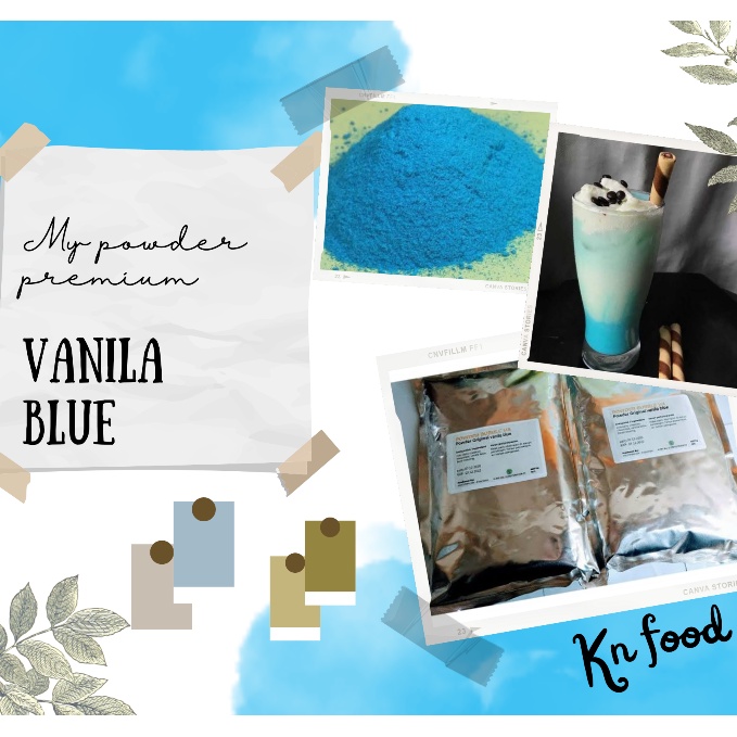 

Vanilla Blue Premium 1KG / Powder Bubuk Minuman Rasa Vanilla Blue