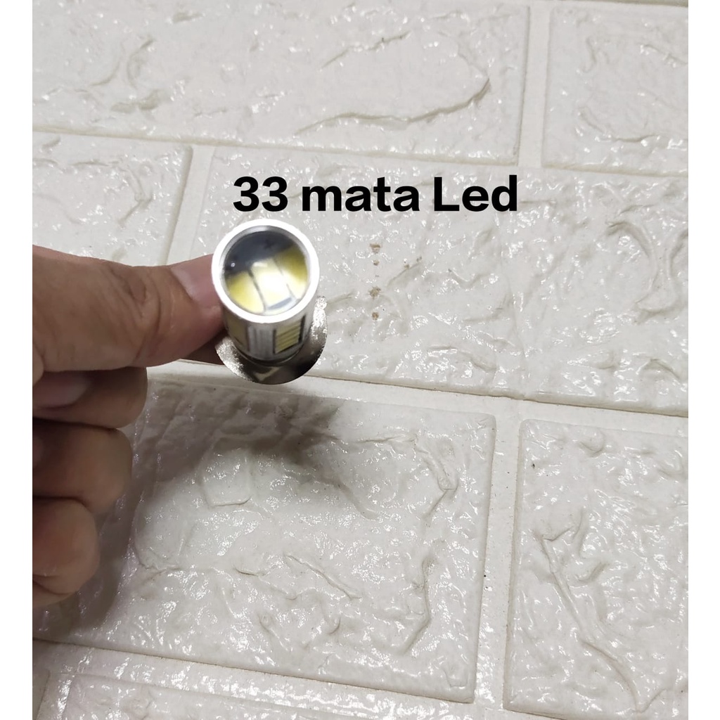 Lampu Led Utama Motor Depan Soket H6 33 Mata / Titik Led cahaya putih