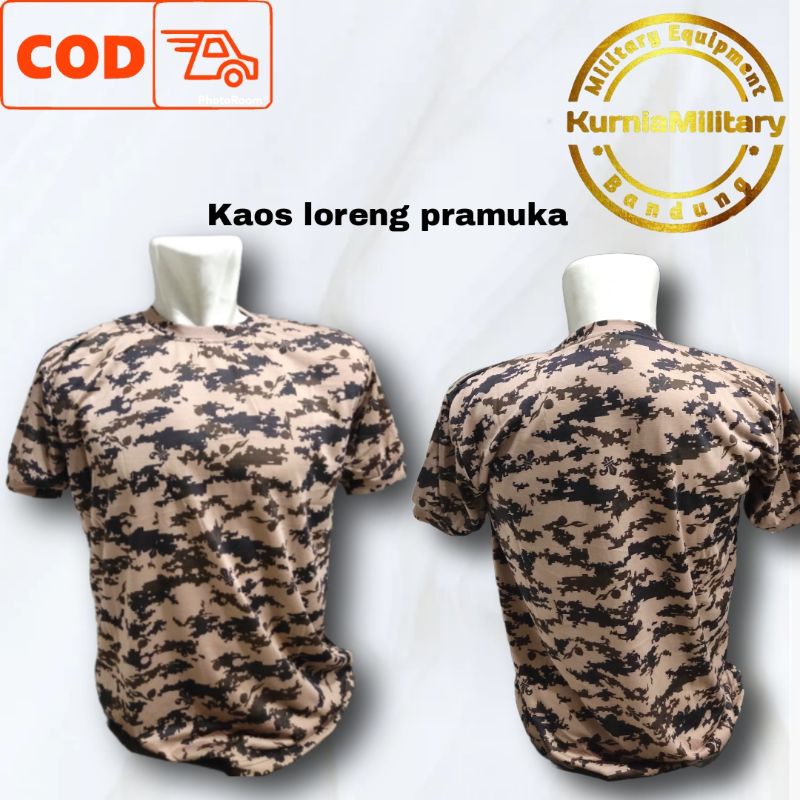 KAOS LORENG PRAMUKA/KAOS OBLONG LORENG PRAMUKA