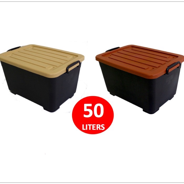 Container box 50 Liter Boxer Hitam