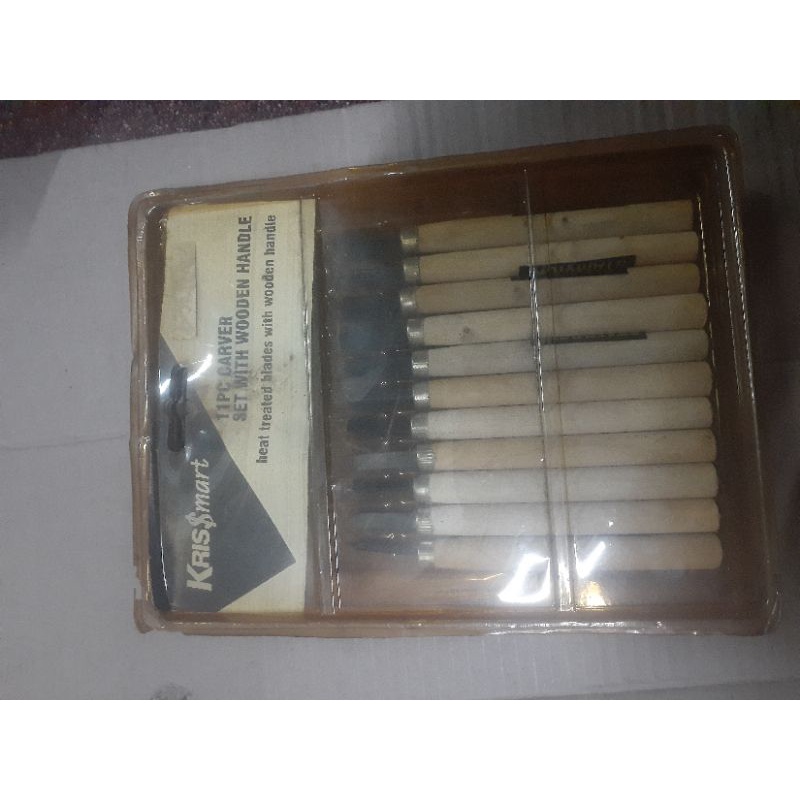 

pisau bubut kayu /wood carving chisel set with wooden handle 11pcs carver set