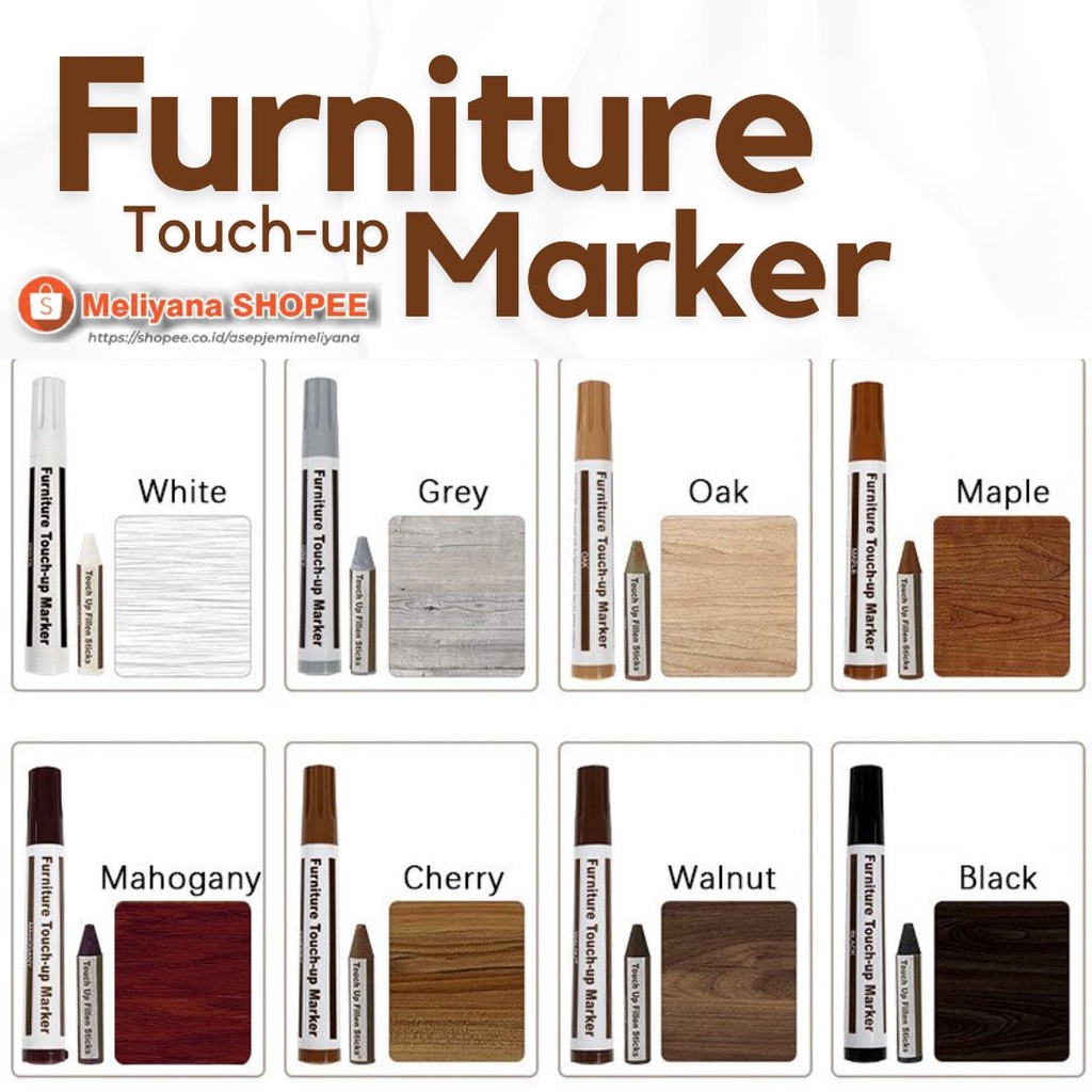 SPIDOL FURNITUR KAYU PENGHILANG GORESAN - FURNITURE TOUCH UP MARKER