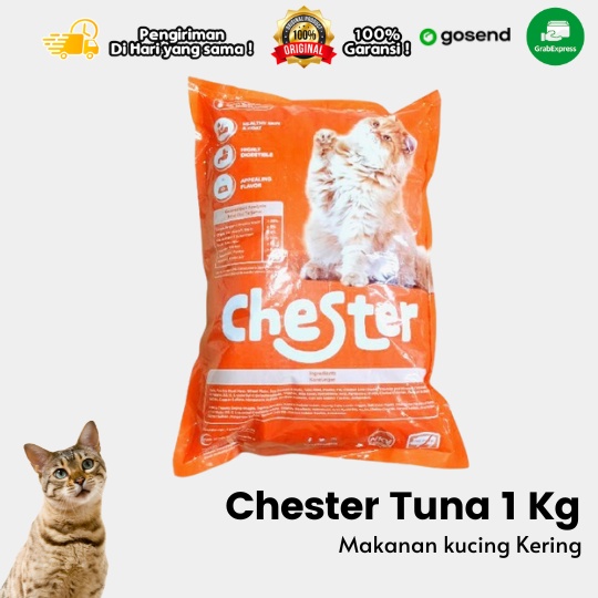 Makanan Kucing Kering Chester Tuna 1kg Repack