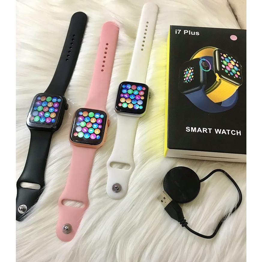 JAM TANGAN Smart Watch i7 Plus Smart watch Bluetooth With SIM Phone Call Smartwatch For Smartphones
