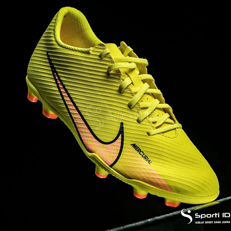 Sepatu Bola Nike Vapor 15 Club FG - Yellow Strike DJ5963-780 Original