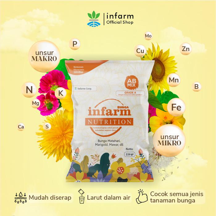 Infarm Nutrisi AB Mix Bunga Pupuk Organik/ Hidroponik Untuk BUNGA Best Seller