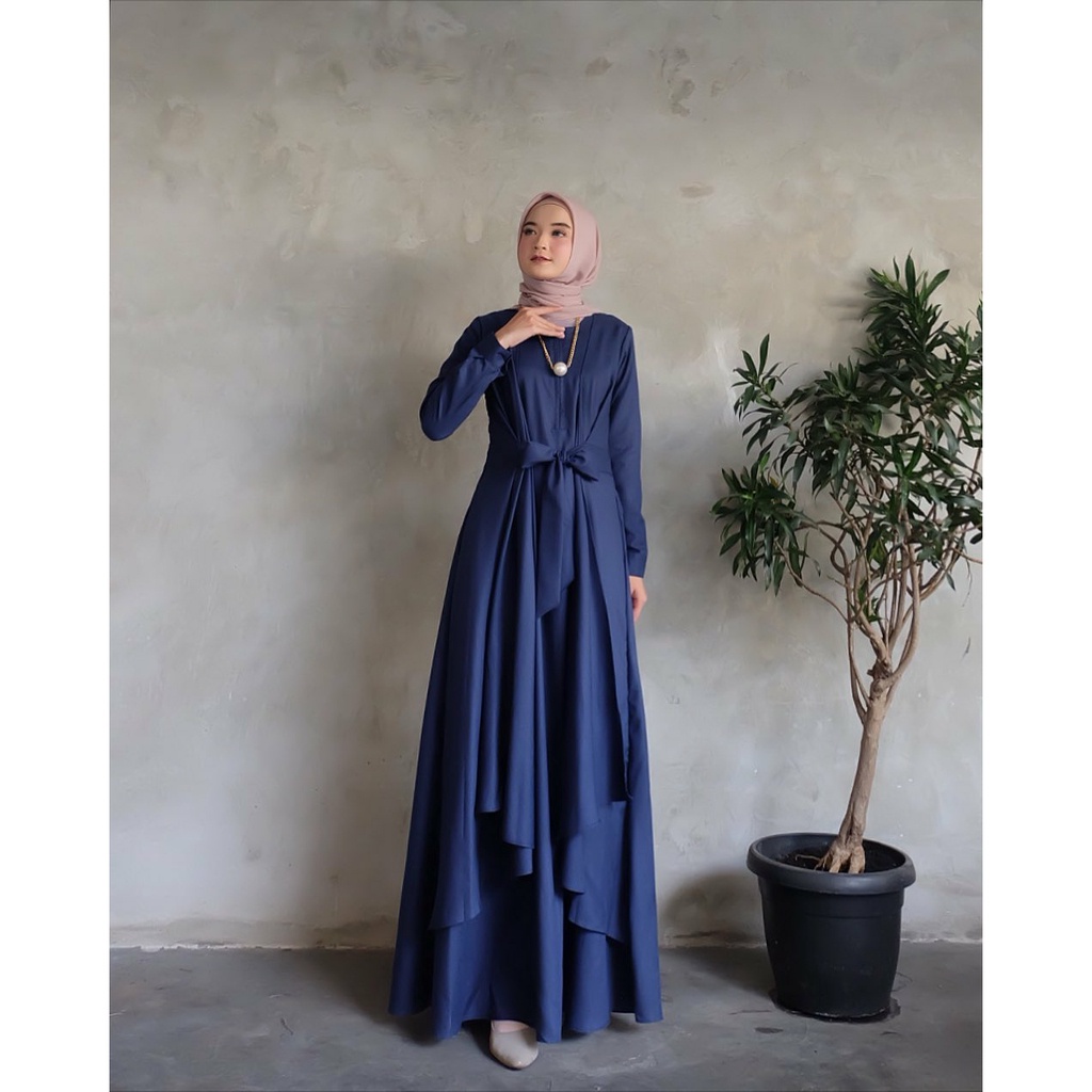 ( Size 5L XXXL XXL XL L M S) MAXI DRESS CANTIK | ALUNA MAXI BIG SIZE | BAJU WANITA JUMBO