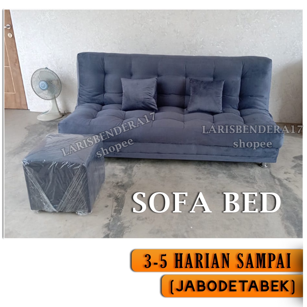 Jual Sofa Bed Kingdom Super Empuk | Bludru | Cocok Untuk Bersantai + 1 ...