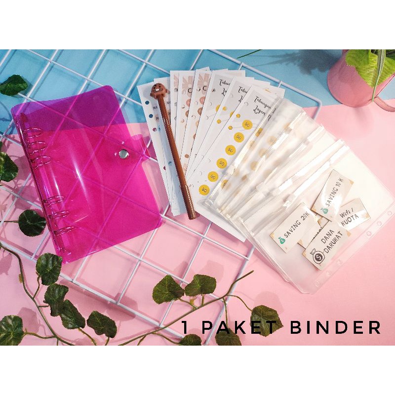 

Binder Budgeting Keuangan Lengkap A6 Ring 6 Transparan Financial Planner Agenda Buku Jurnal Journaling Saving Challenge Target Zipper Pocket Bolpoin Cashflow Daily Planner Notes Notebook