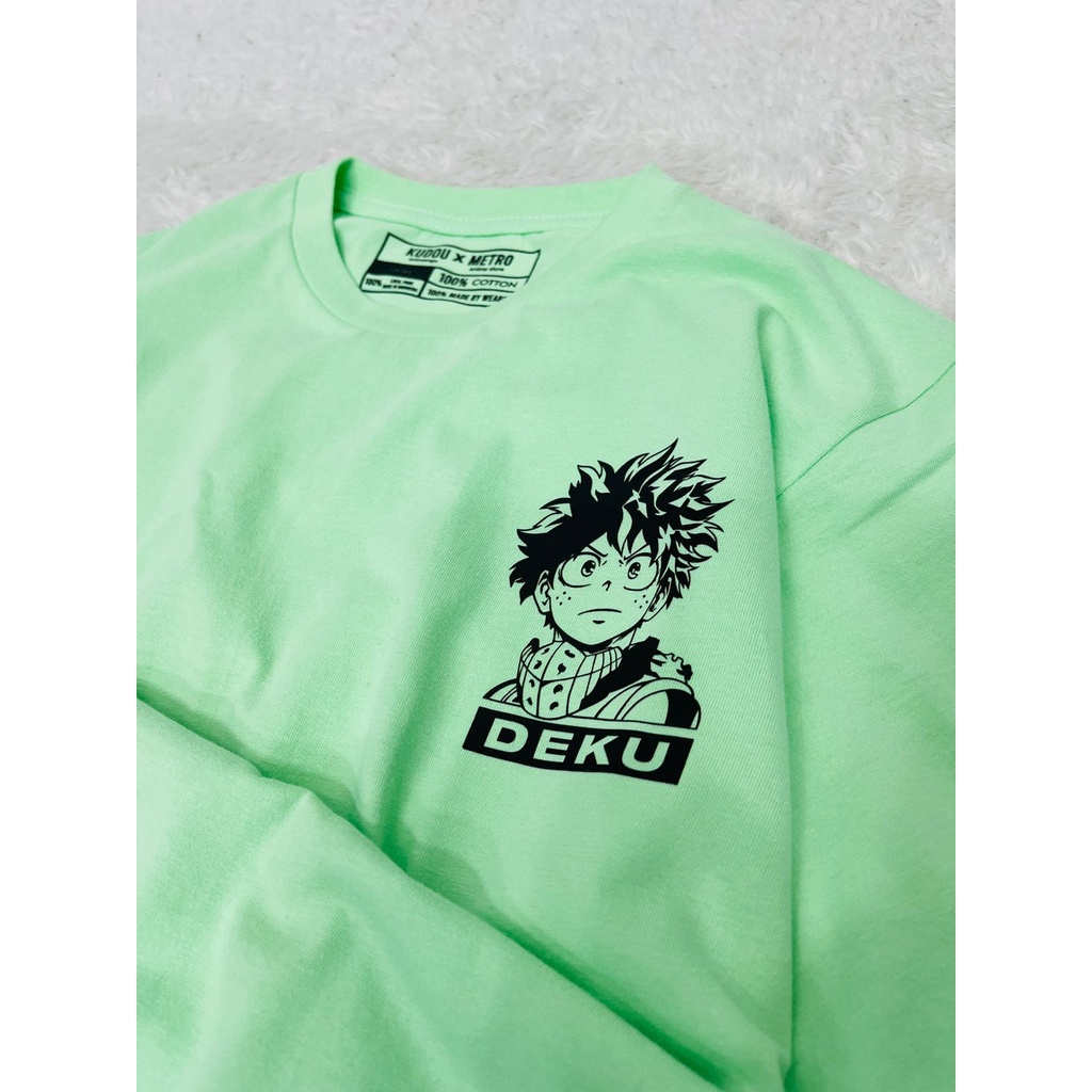 Tshirt Deku Quirks Green Anime Manga Boku No Hero Academia BNHA Premium Unisex