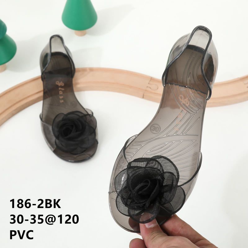 Sepatu Jelly Kaca Mawar Rose Bunga Anak Tanggung Terbaru