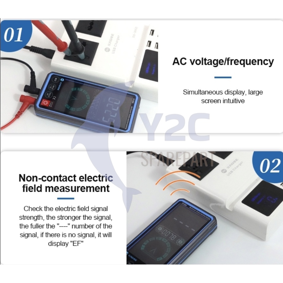 MULTITESTER DIGITAL TOUCH SUNSHINE DT-22A1 / AVOMETER / ALAT SERVIS SERVICE HP