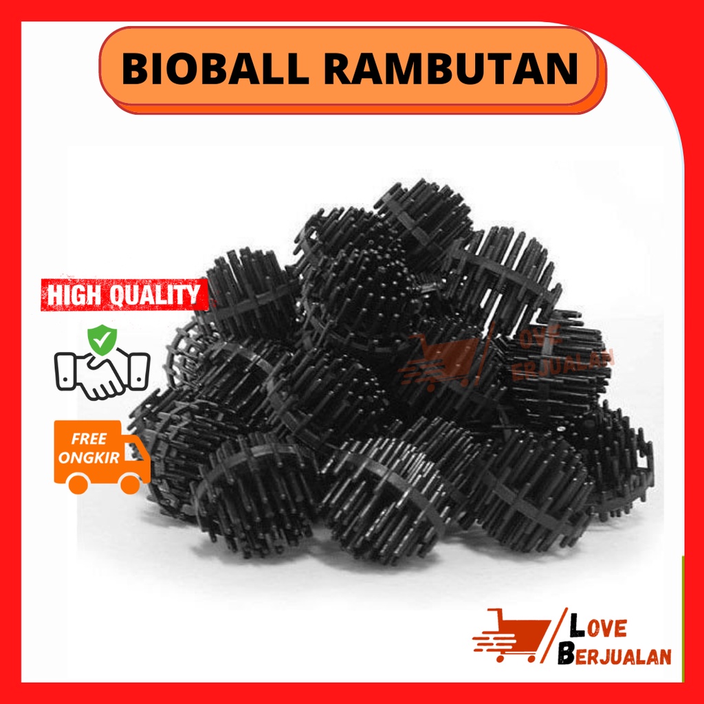 medial filter aquarium kolam ikan bioball spike rambutan